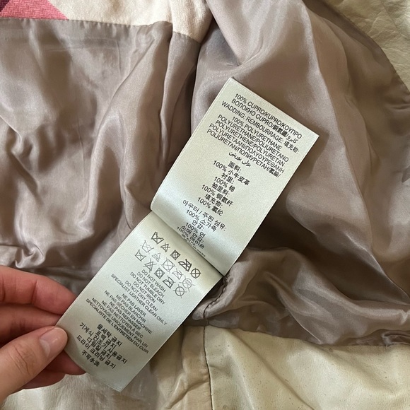 BURBERRY Brit Leather Moto Jacket Tan - Picture 8 of 10